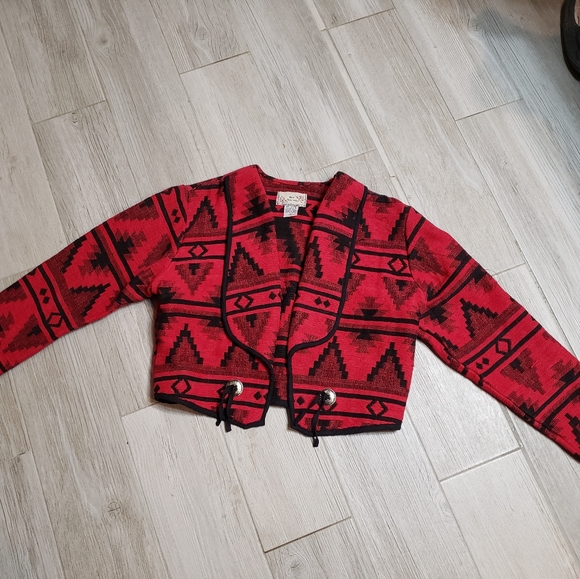 new directions Jackets & Blazers - New Directions red/black jacket 100%cotton India